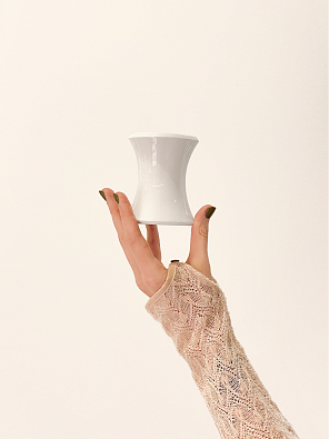 Чашка для кофе по-турецки Rise white